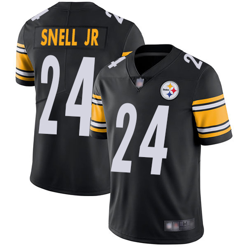 Youth Pittsburgh Steelers Football 24 Limited Black Benny Snell Jr. Home Vapor Untouchable Nike NFL Jersey